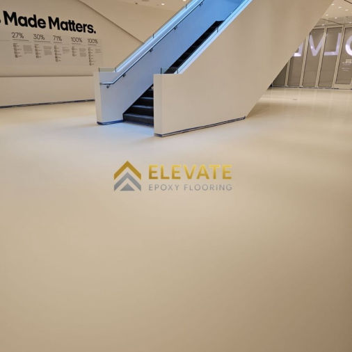 commercial solid matte epoxy flooring